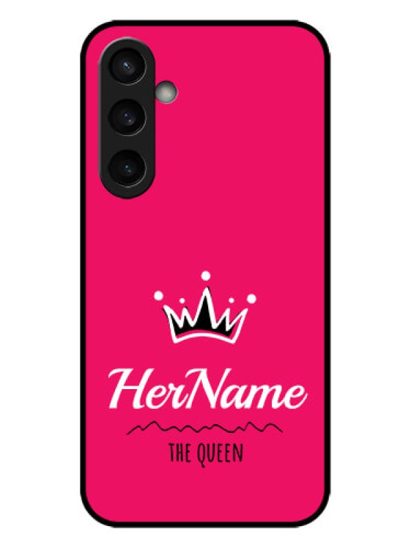 Custom Galaxy S23 FE 5G Custom Metal Phone CaseQueen With Name Design