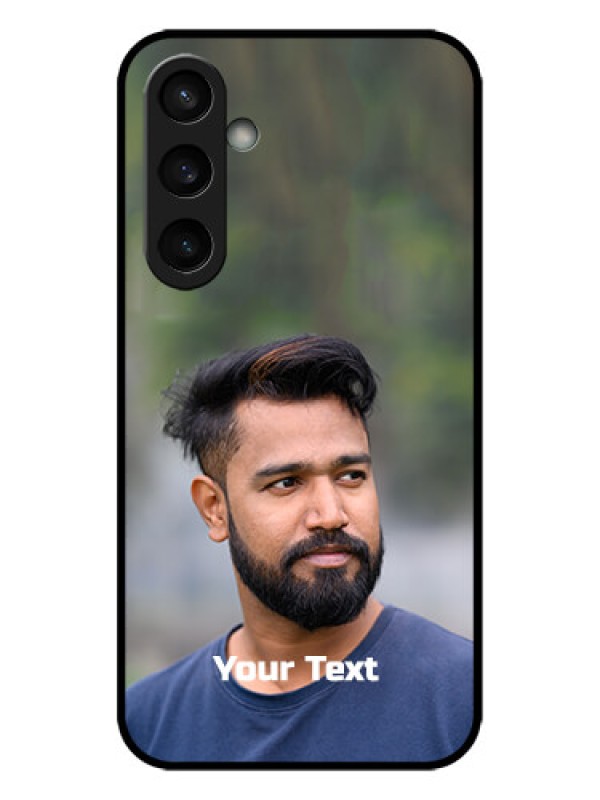 Custom Galaxy S23 FE 5G Custom Metal Phone CasePhoto With Text Design