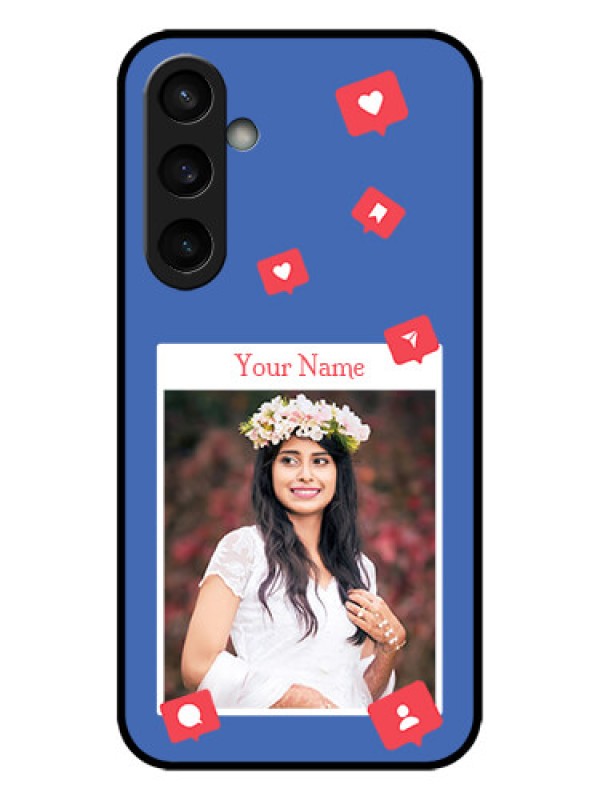 Custom Galaxy S23 FE 5G Custom Metal Phone CaseLike Share And Comment Design