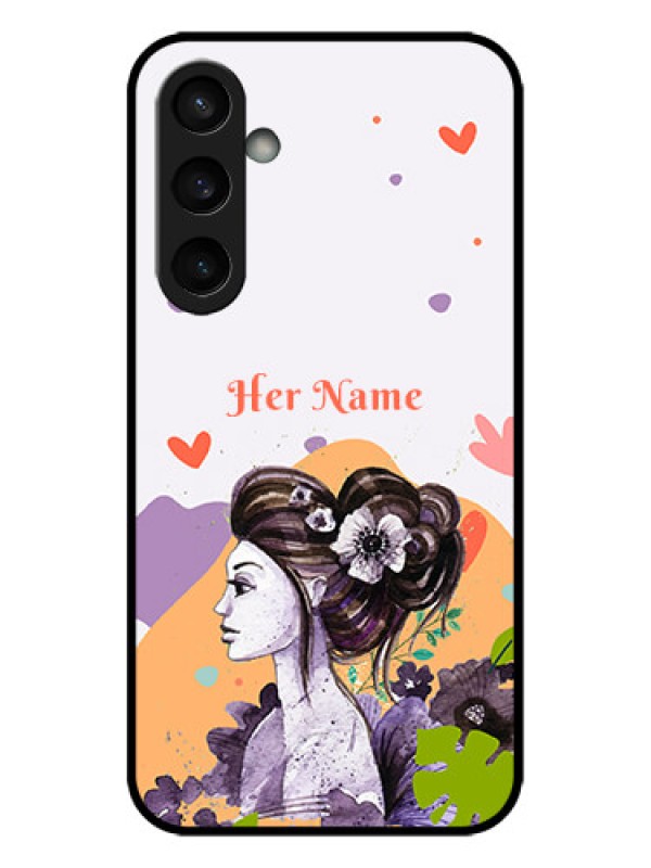 Custom Galaxy S23 FE 5G Custom Metal Phone CaseWoman And Nature Design