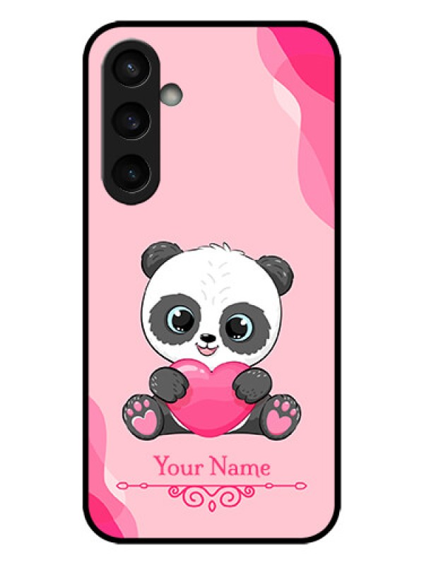Custom Galaxy S23 FE 5G Custom Metal Phone CaseCute Panda Design