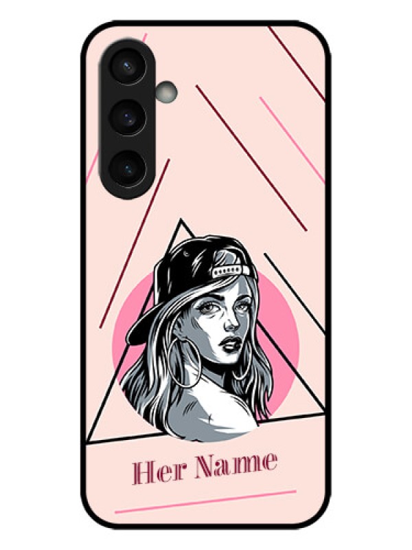 Custom Galaxy S23 FE 5G Custom Metal Phone CaseRockstar Girl Design