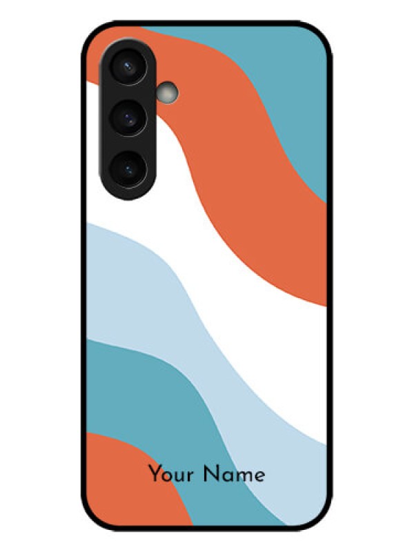 Custom Galaxy S23 FE 5G Custom Metal Phone CaseColoured Waves Design