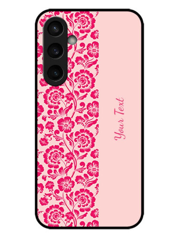 Custom Galaxy S23 FE 5G Custom Metal Phone CaseAttractive Floral Pattern Design