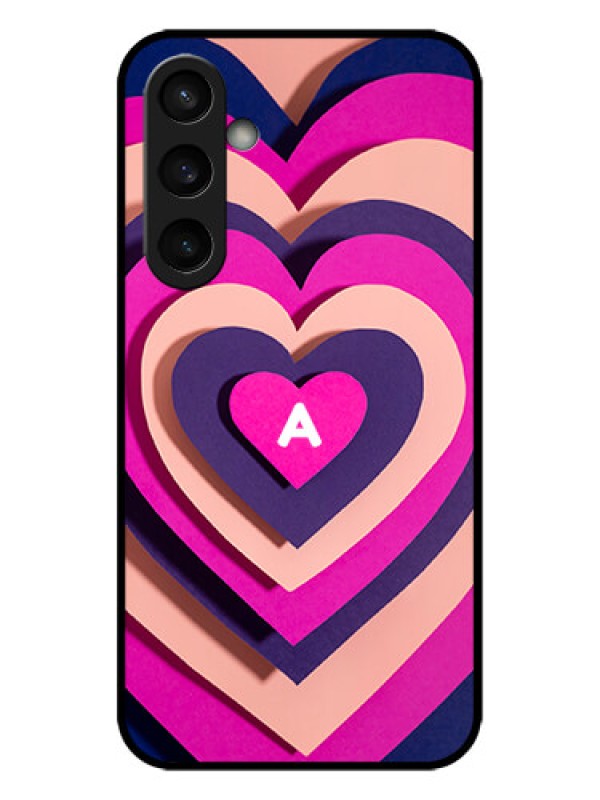 Custom Galaxy S23 FE 5G Custom Metal Phone CaseCute Heart Pattern Design