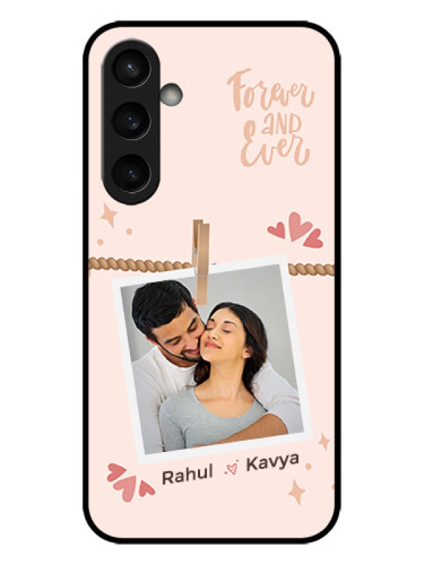 Custom Galaxy S23 FE 5G Custom Metal Phone CaseForever And Ever Love Design