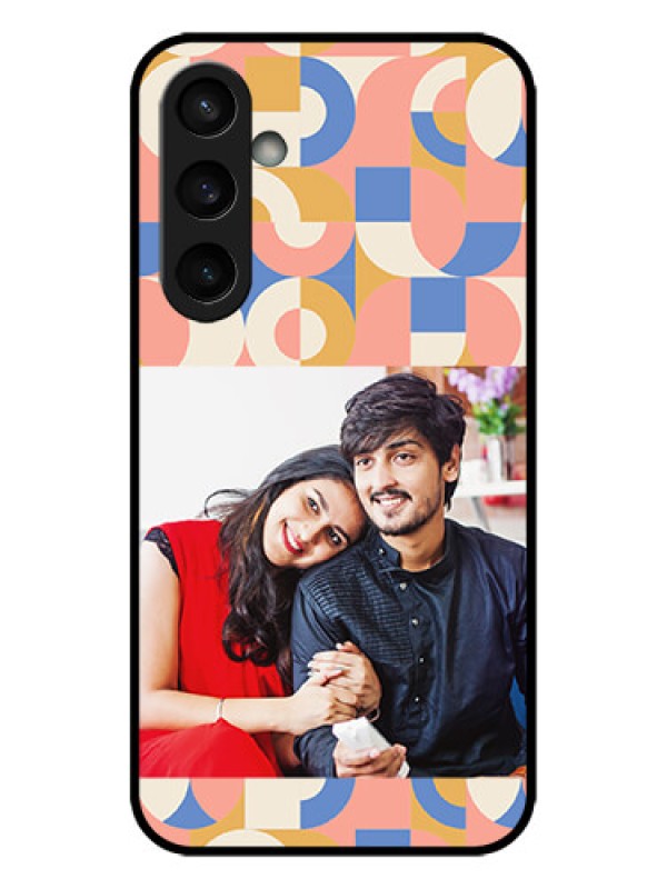 Custom Galaxy S23 FE 5G Custom Metal Phone CaseSemi - Circle Maze Pattern Design