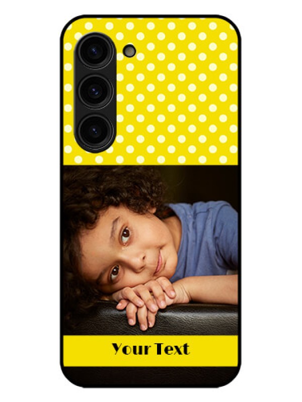 Custom Galaxy S23 Plus 5G Custom Metal Phone Case - Bright Yellow Case Design