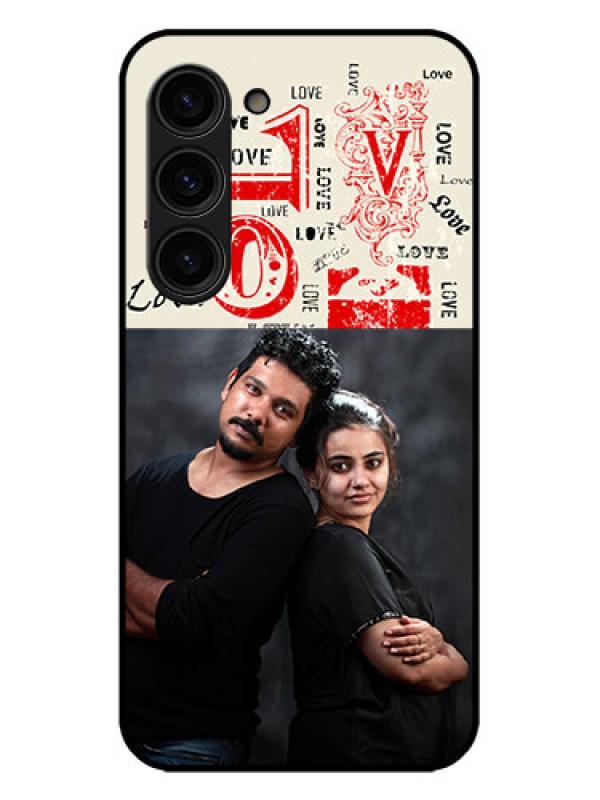 Custom Galaxy S23 Plus 5G Custom Metal Phone Case - Trendy Love Design Case