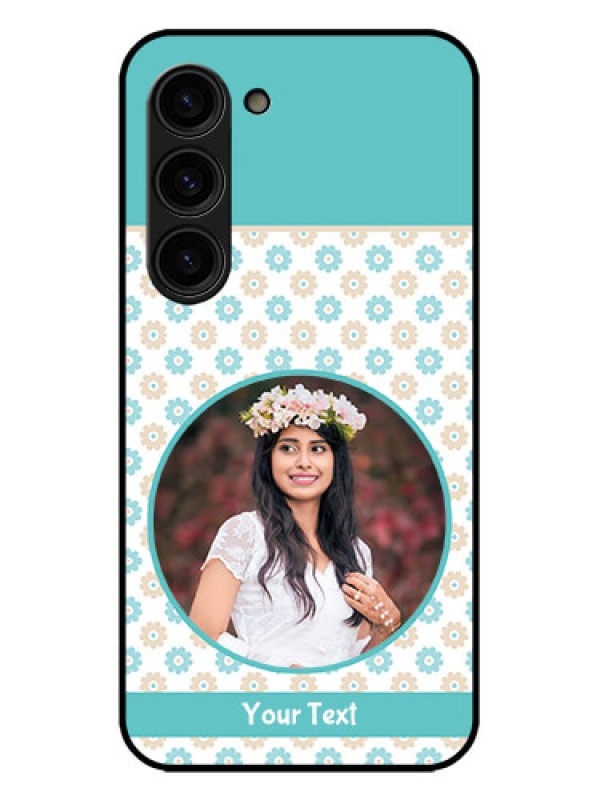 Custom Galaxy S23 Plus 5G Custom Metal Phone Case - Beautiful Flowers Design