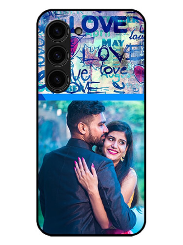 Custom Galaxy S23 Plus 5G Custom Metal Phone Case - Colorful Love Design