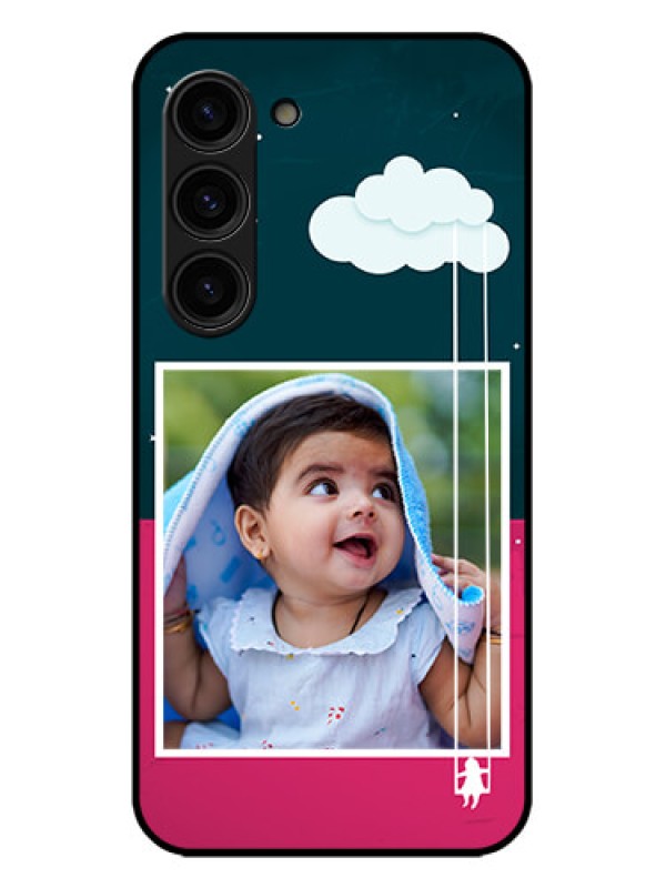 Custom Galaxy S23 Plus 5G Custom Metal Phone Case - Cute Girl With Cloud Design