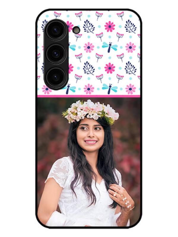 Custom Galaxy S23 Plus 5G Custom Metal Phone Case - Colorful Flower Design