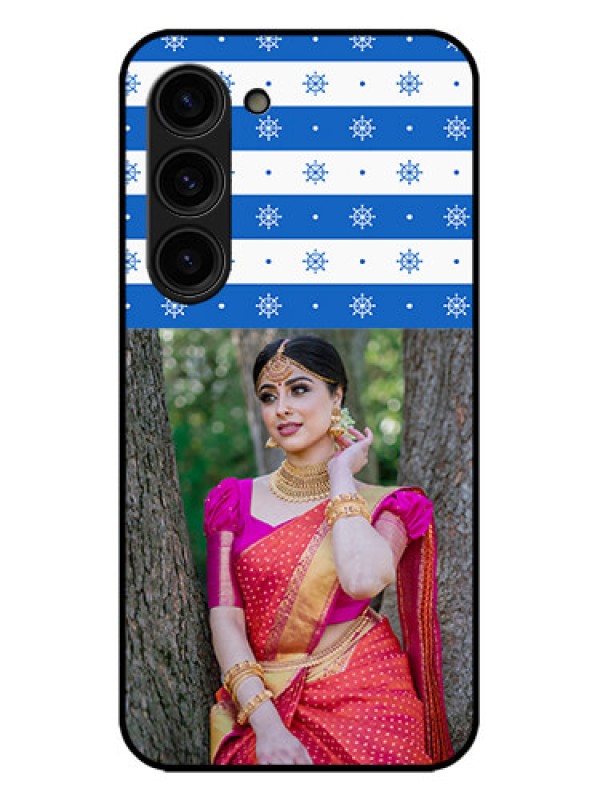 Custom Galaxy S23 Plus 5G Custom Metal Phone Case - Snow Pattern Design