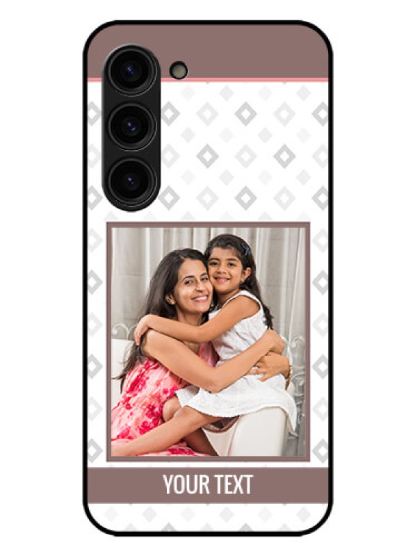 Custom Galaxy S23 Plus 5G Custom Metal Phone Case - Simple Diamond Design