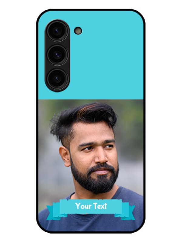 Custom Galaxy S23 Plus 5G Custom Metal Phone Case - Blue Color Design