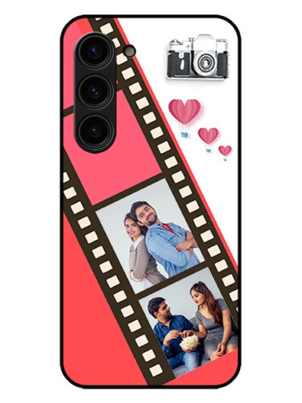 Custom Galaxy S23 Plus 5G Custom Metal Phone Case - 3 Image Holder With Film Reel