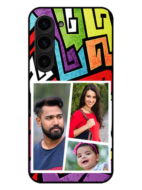 Custom Galaxy S23 Plus 5G Custom Metal Phone Case - Graffiti Pattern Design