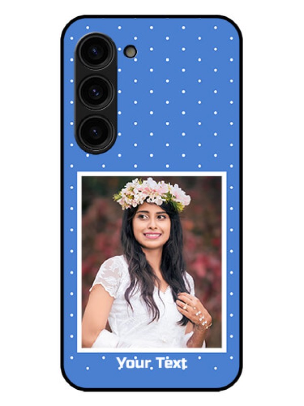 Custom Galaxy S23 Plus 5G Custom Metal Phone Case - Polka Dots Design