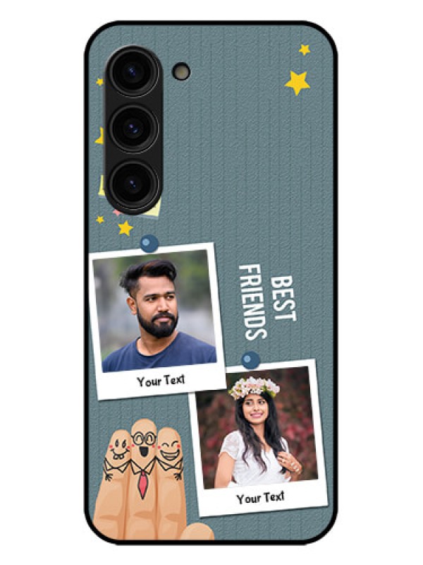 Custom Galaxy S23 Plus 5G Custom Metal Phone Case - Sticky Frames And Friendship Design