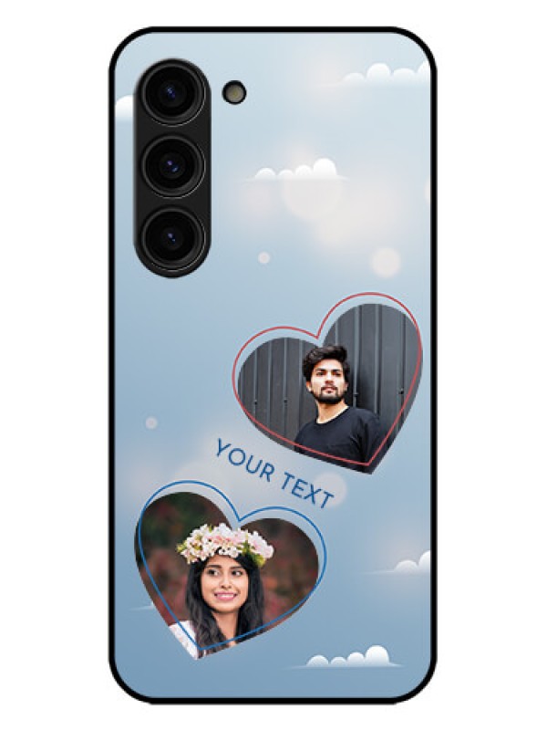 Custom Galaxy S23 Plus 5G Custom Metal Phone Case - Blue Color Couple Design