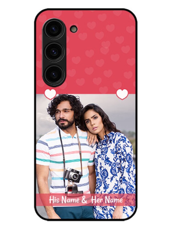 Custom Galaxy S23 Plus 5G Custom Metal Phone Case - Simple Love Design