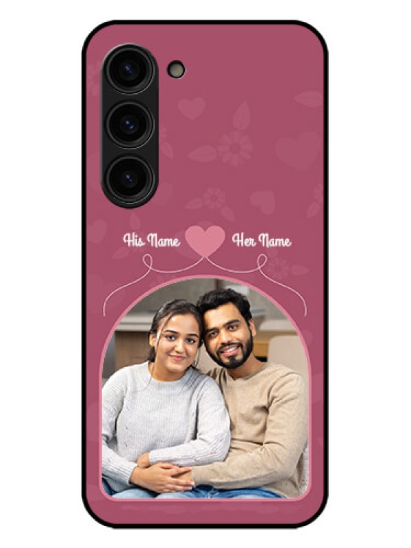 Custom Galaxy S23 Plus 5G Custom Metal Phone Case - Love Floral Design