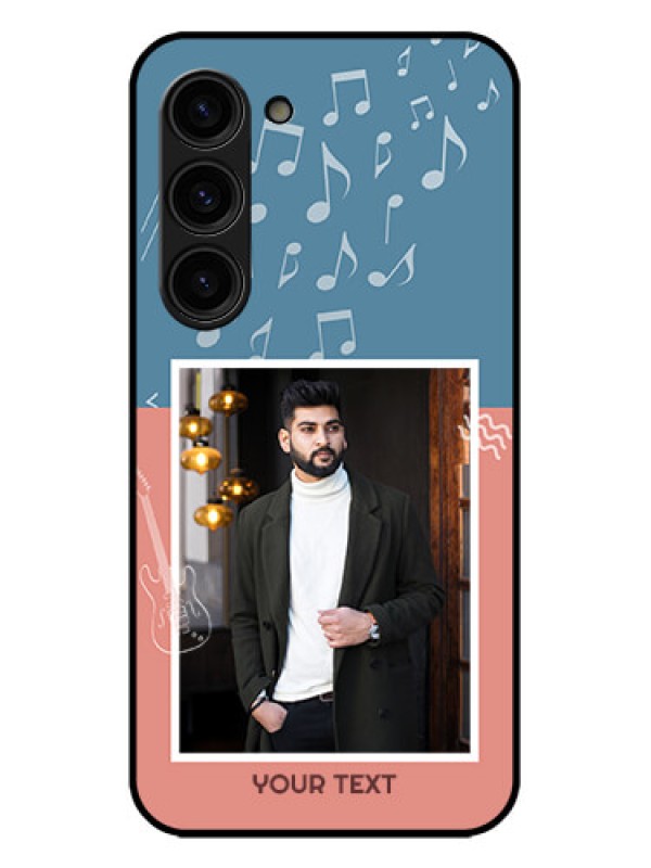 Custom Galaxy S23 Plus 5G Custom Metal Phone Case - With Color Musical Note Design