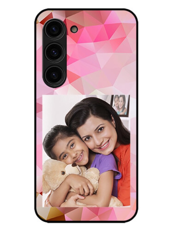 Custom Galaxy S23 Plus 5G Custom Metal Phone Case - Abstract Triangle Design