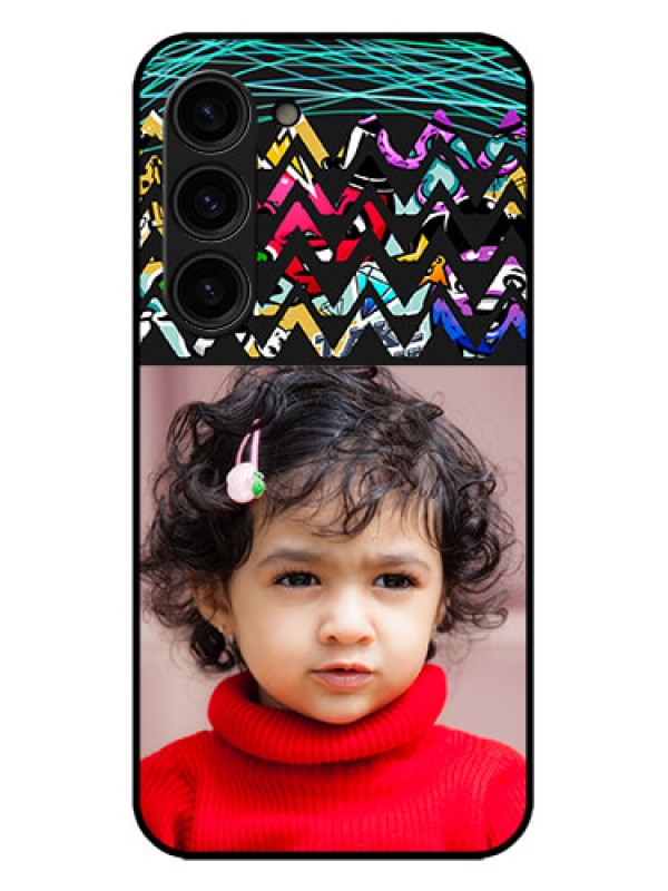 Custom Galaxy S23 Plus 5G Custom Metal Phone Case - Neon Abstract Design