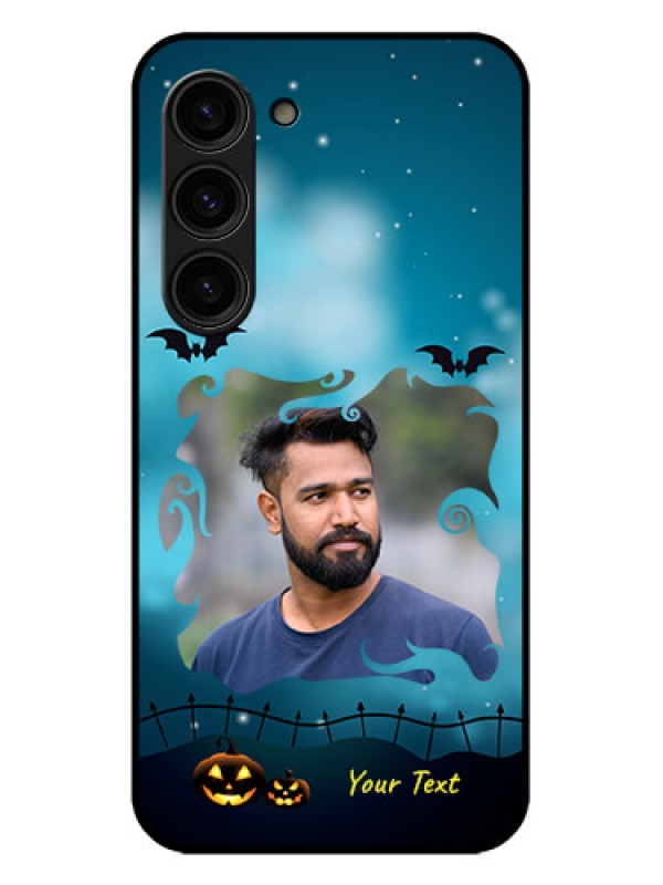 Custom Galaxy S23 Plus 5G Custom Metal Phone Case - Halloween Frame Design