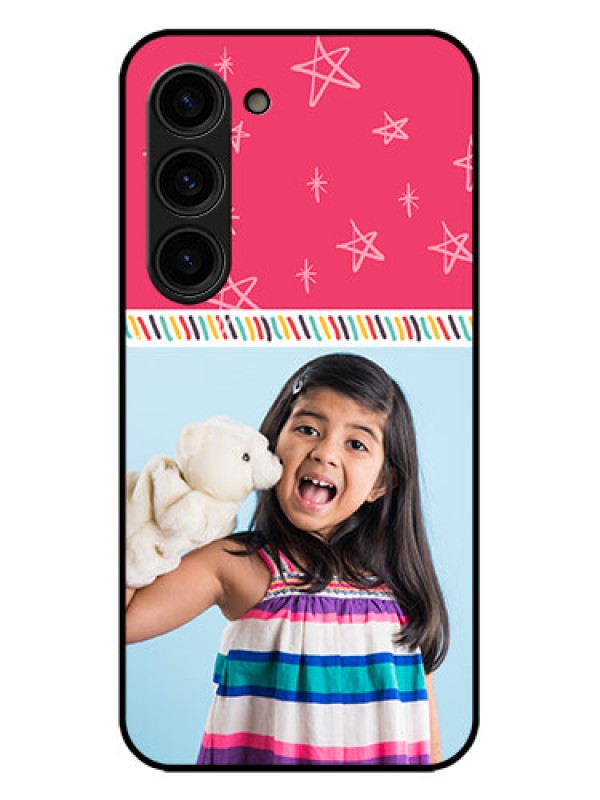 Custom Galaxy S23 Plus 5G Custom Metal Phone Case - Line Art Design