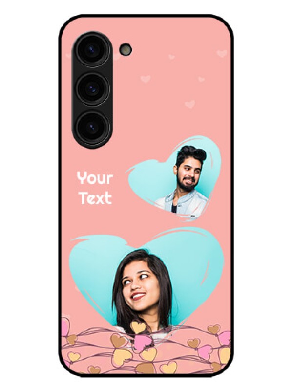 Custom Galaxy S23 Plus 5G Custom Metal Phone Case - Love Doodle Design