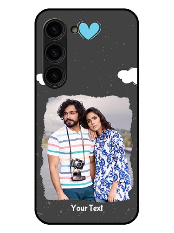 Custom Galaxy S23 Plus 5G Custom Metal Phone Case - Splashes With Love Doodles Design