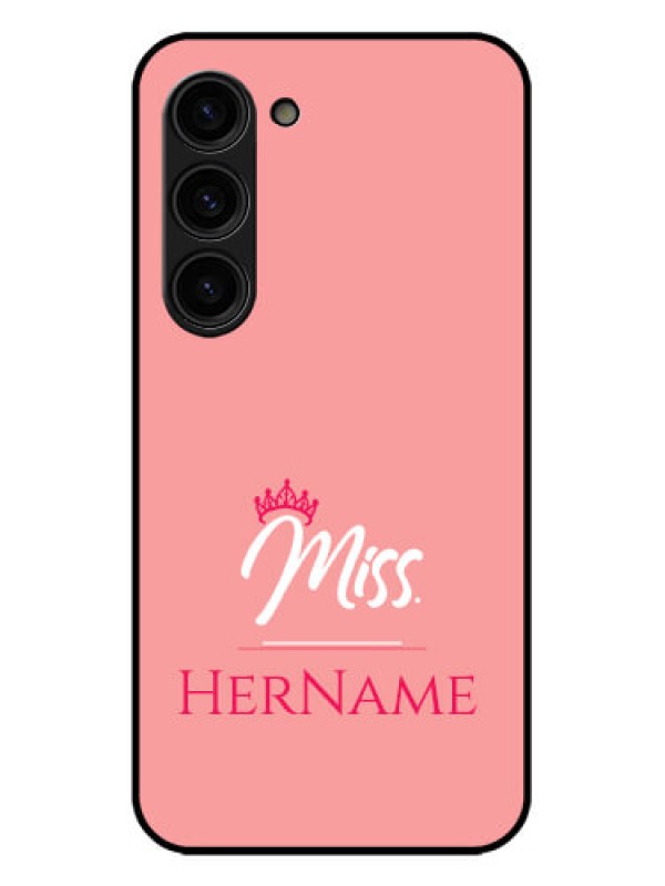 Custom Galaxy S23 Plus 5G Custom Metal Phone Case - Mrs With Name Design
