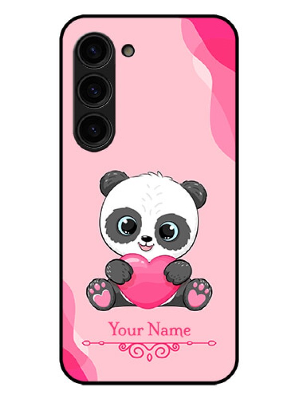 Custom Galaxy S23 Plus 5G Custom Metal Phone Case - Cute Panda Design