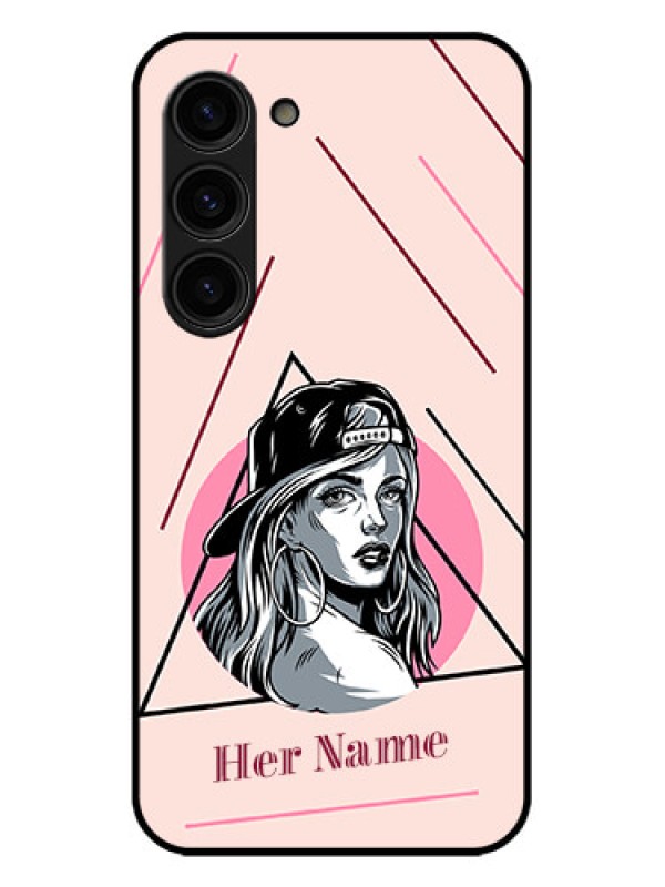 Custom Galaxy S23 Plus 5G Custom Metal Phone Case - Rockstar Girl Design