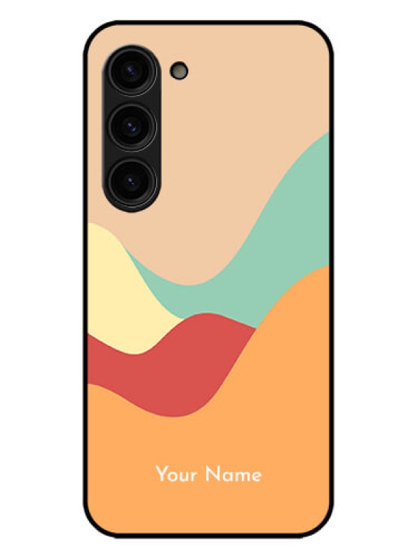 Custom Galaxy S23 Plus 5G Custom Metal Phone Case - Ocean Waves Multi - Colour Design
