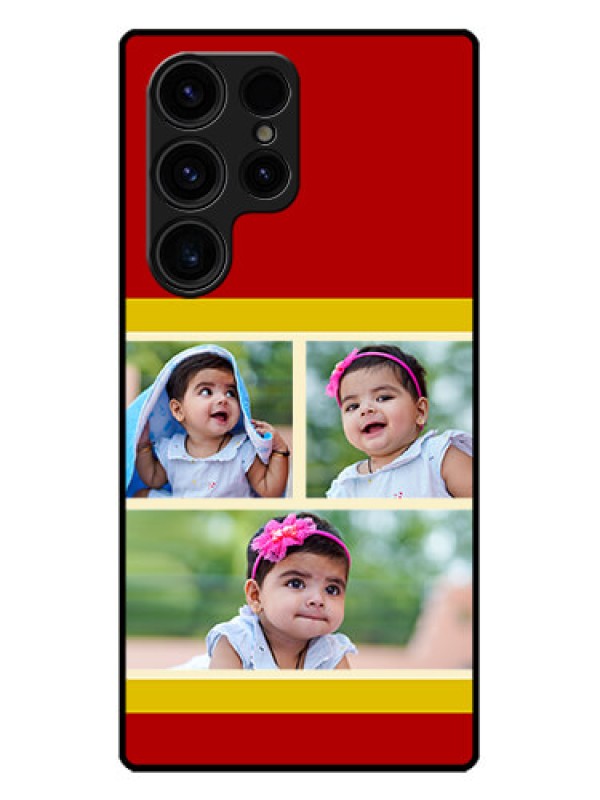 Custom Galaxy S23 Ultra 5G Custom Metal Phone CaseMultiple Pic Upload Design