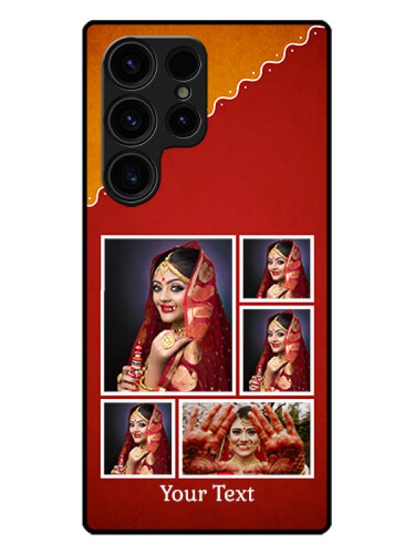 Custom Galaxy S23 Ultra 5G Custom Metal Phone CaseWedding Pic Upload Design