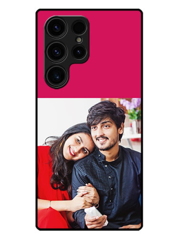 Custom Galaxy S23 Ultra 5G Custom Metal Phone CaseAnniversary Cover Design