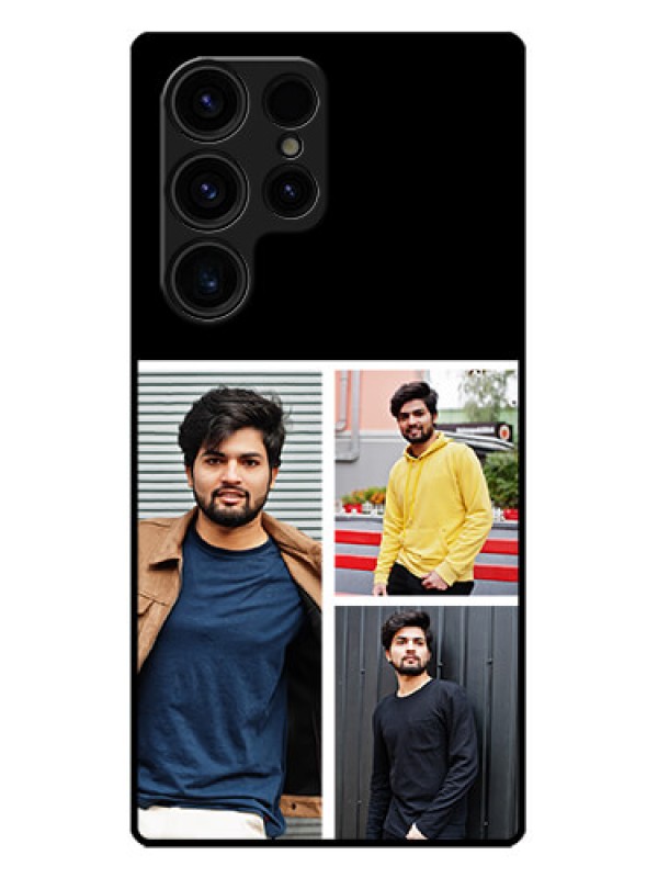 Custom Galaxy S23 Ultra 5G Custom Metal Phone CaseUpload Multiple Picture Design