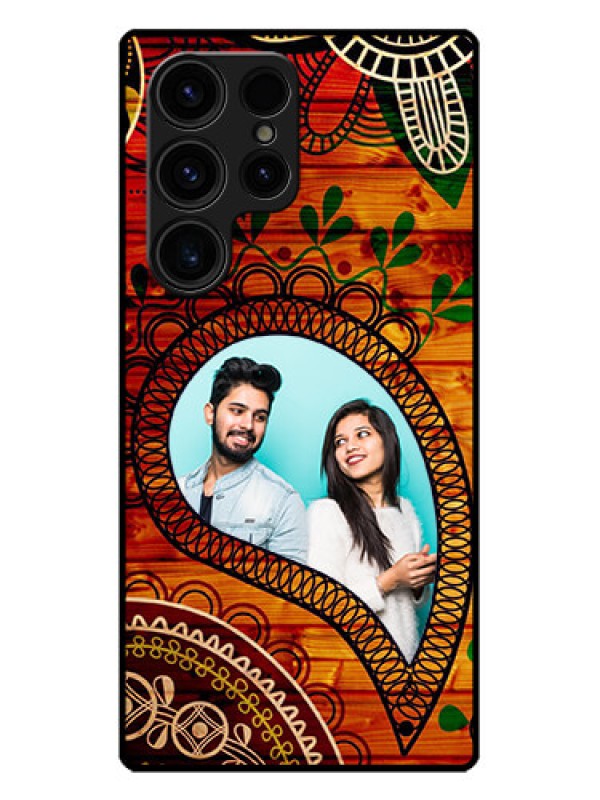 Custom Galaxy S23 Ultra 5G Custom Metal Phone CaseAbstract Colorful Design