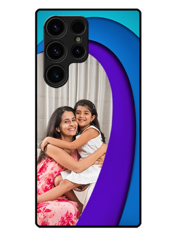 Custom Galaxy S23 Ultra 5G Custom Metal Phone CaseSimple Pattern Design