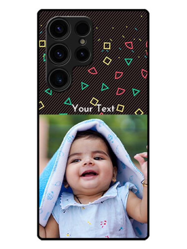 Custom Galaxy S23 Ultra 5G Custom Metal Phone CaseWith Confetti Birthday Design
