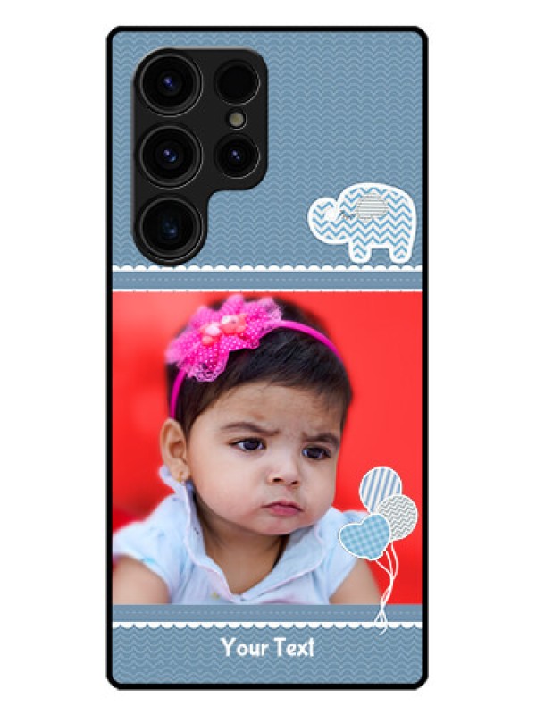 Custom Galaxy S23 Ultra 5G Custom Metal Phone CaseWith Kids Pattern Design