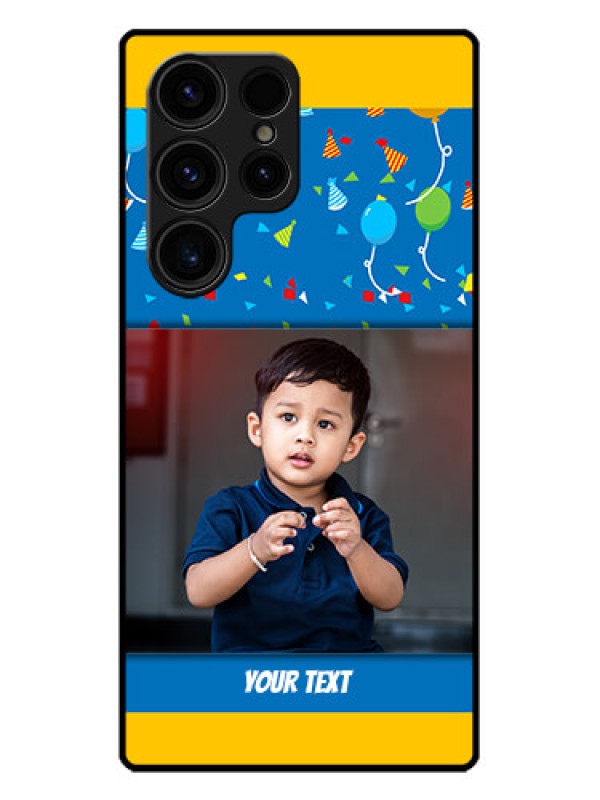 Custom Galaxy S23 Ultra 5G Custom Metal Phone CaseBirthday Wishes Design