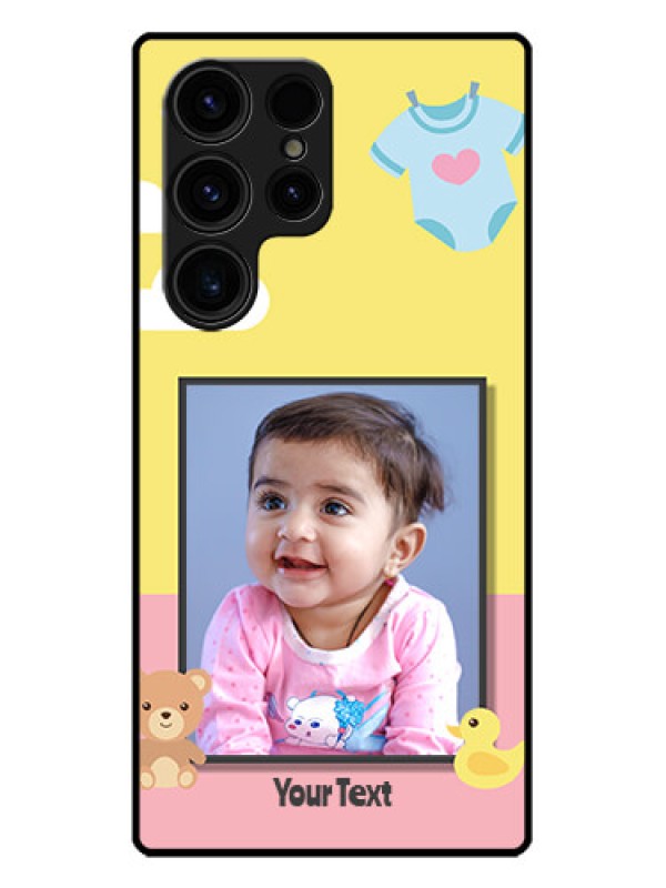 Custom Galaxy S23 Ultra 5G Custom Metal Phone CaseKids 2 Color Design