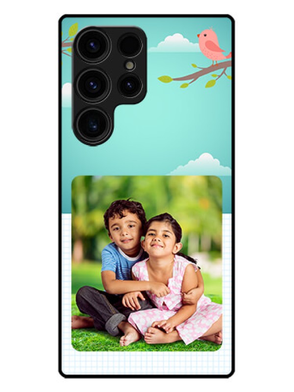 Custom Galaxy S23 Ultra 5G Custom Metal Phone CaseDoodle Love Design