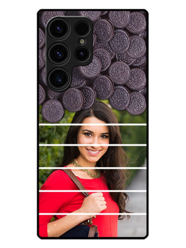 Custom Galaxy S23 Ultra 5G Custom Metal Phone CaseWith Oreo Biscuit Design